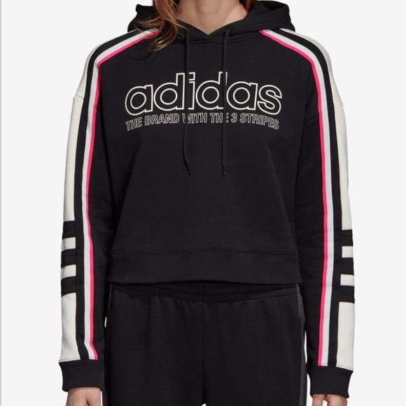 grey pink and white adidas hoodie